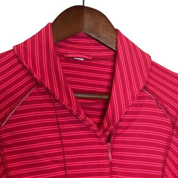 (Sold)Lululemon Running Pullover 6 Stripe Think Fast Ready or Snot Sweatshirt - Picture 4 of 10